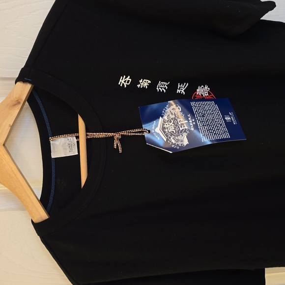 NWT KUME.JP Japan Streetwear Black Graphic Short Sleeve Tshirt Cotton Size Large - Picture 3 of 17